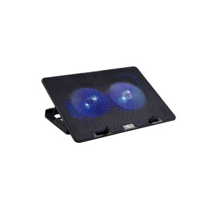 Base de enfriamiento Xtech para laptops de hasta 15,6 pulgadas con alimentación USB y LED azul